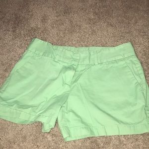 Mint green shorts